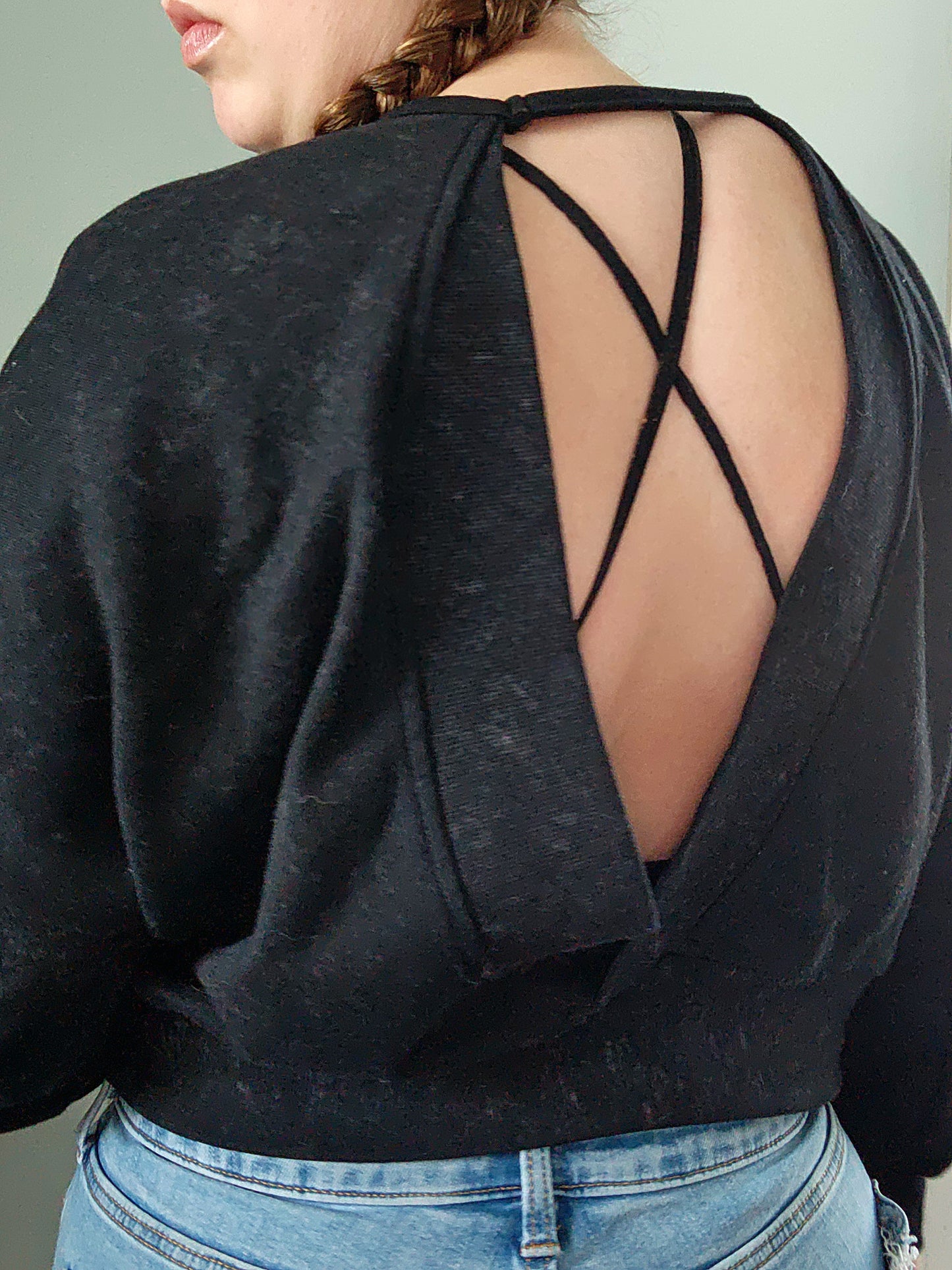 Def Tired Open Back Sweatshirt