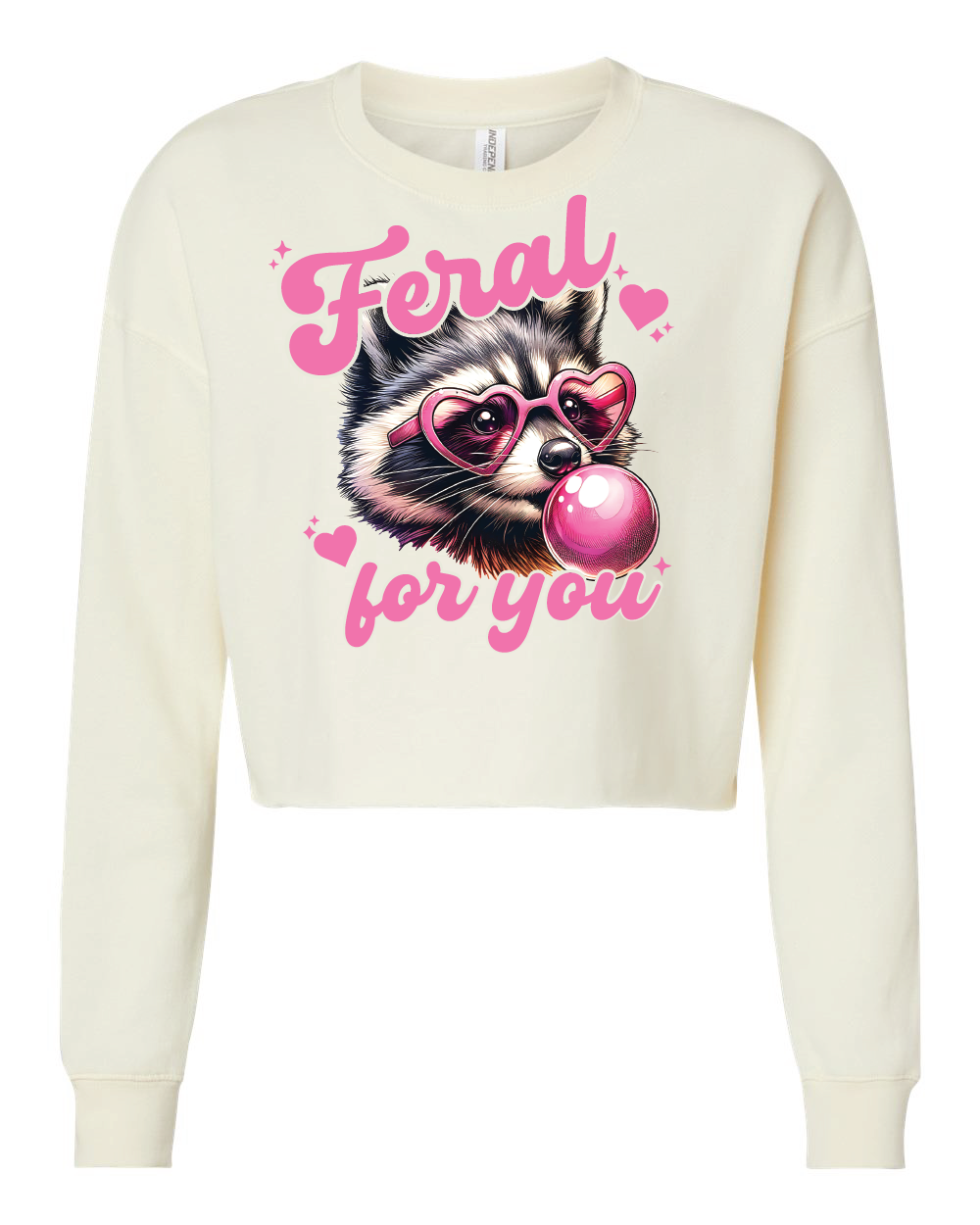 Feral for You Crop Sweatshirt