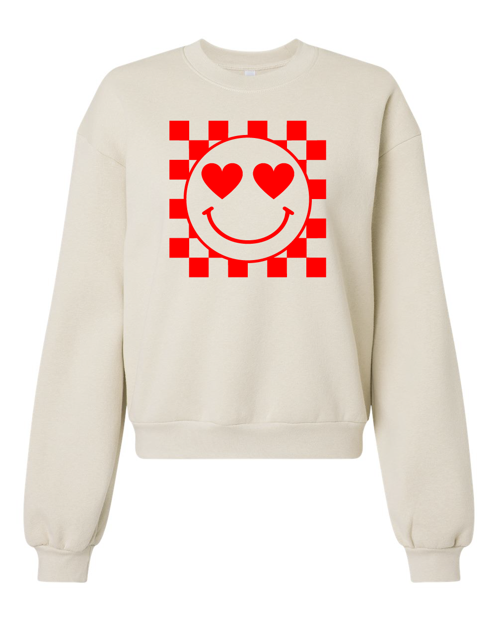 Heart Eyes Balloon Sleeve Sweatshirt