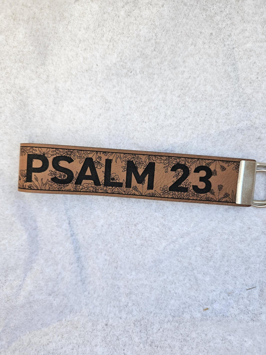 Psalm 23 Wristlet Keychain