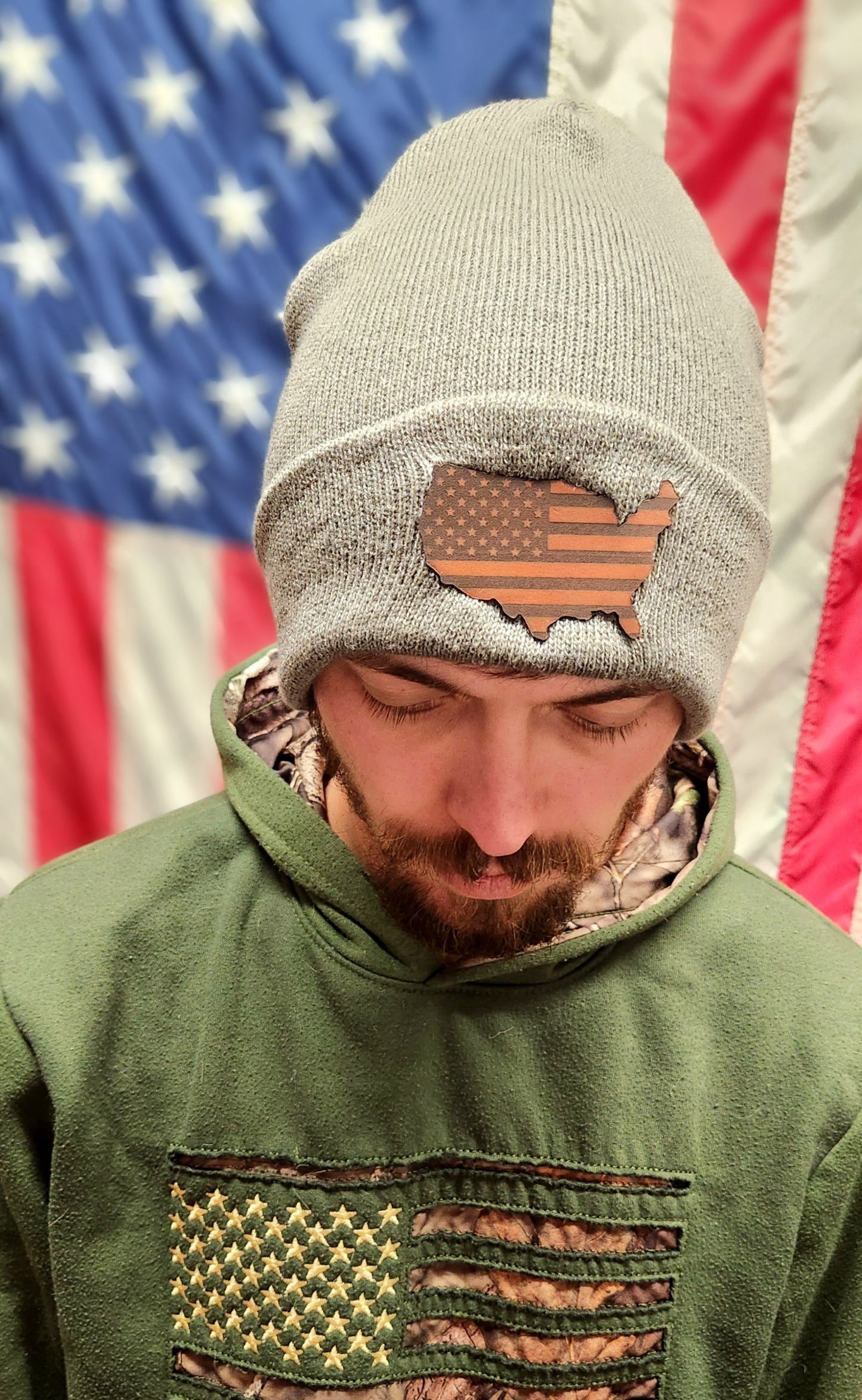 American Flag Beanie