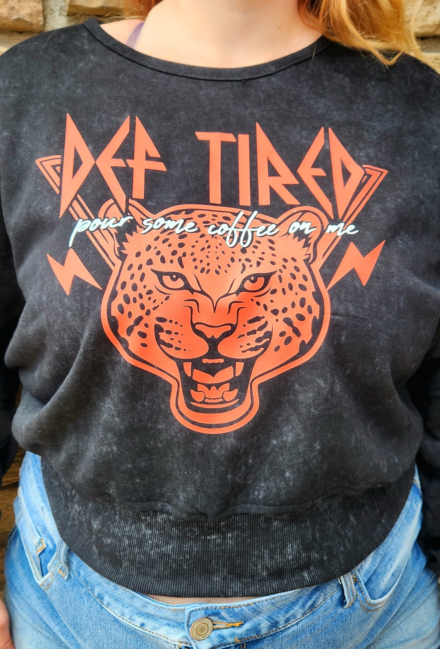 Def Tired Open Back Sweatshirt