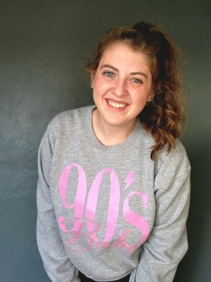 90's Babe Balloon Sleeve Sweatshirt