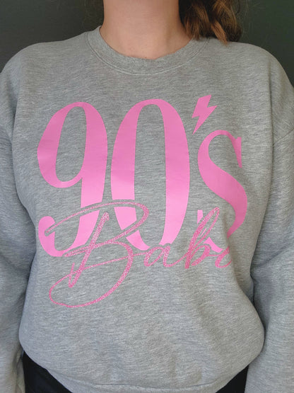 90's Babe Balloon Sleeve Sweatshirt