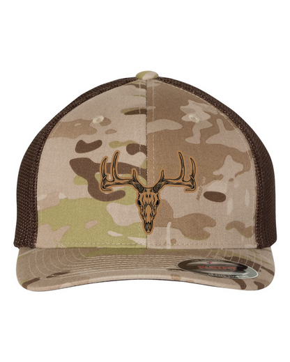 Deer Skull Flexfit Patch Hat