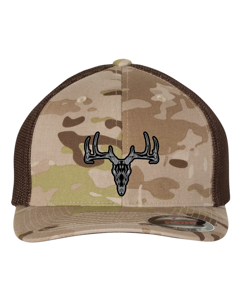 Deer Skull Flexfit Patch Hat