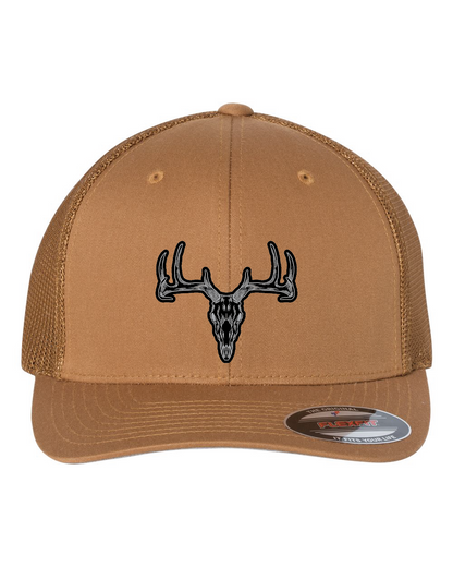 Deer Skull Flexfit Patch Hat