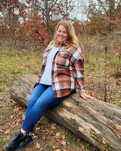 Brown Plaid Shacket