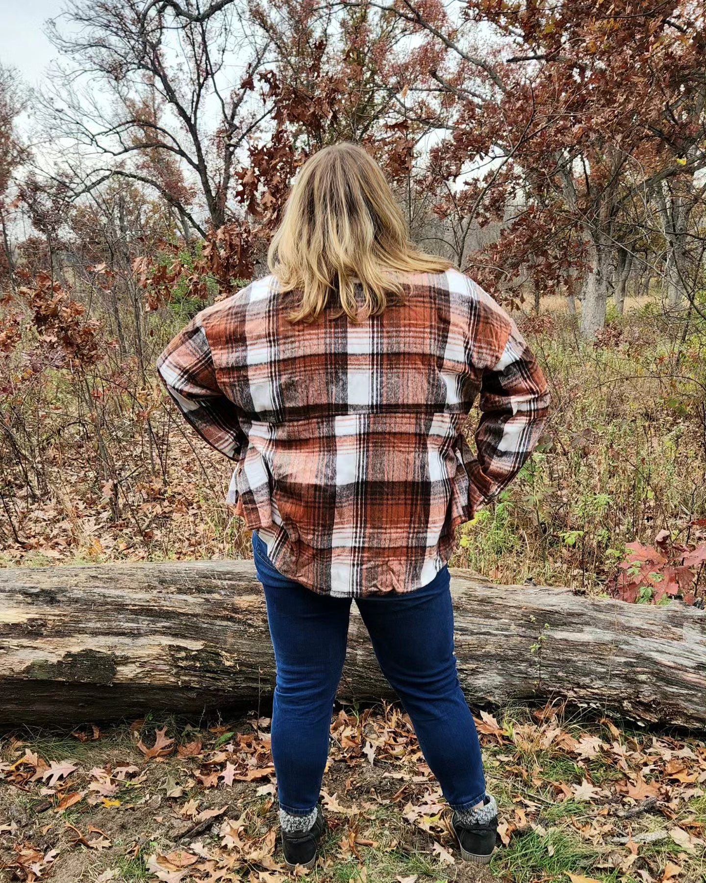 Brown Plaid Shacket