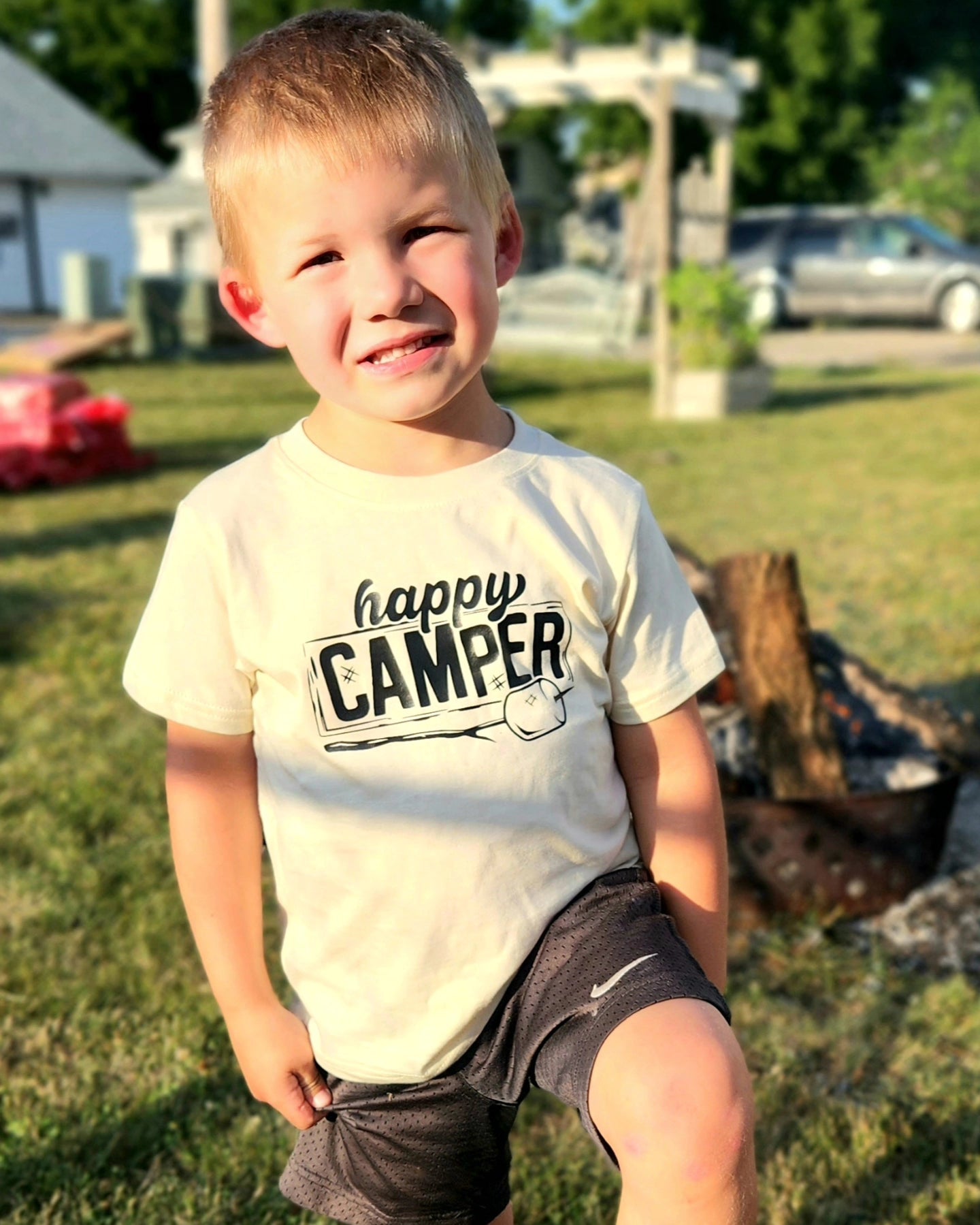 Happy Camper toddler tee