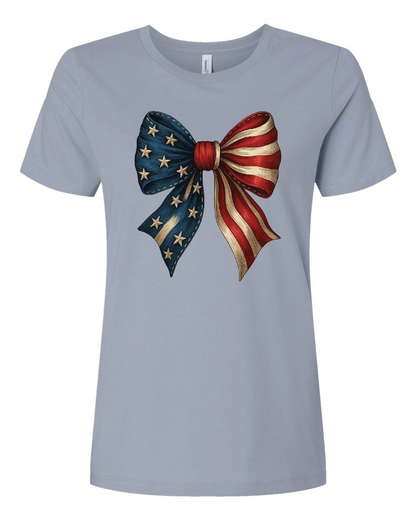 Patriotic Bow Ladies Tee