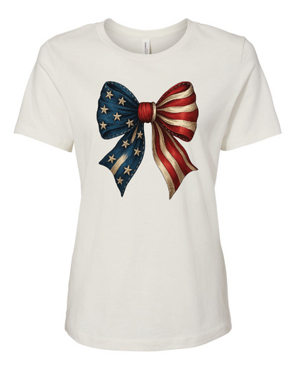 Patriotic Bow Ladies Tee