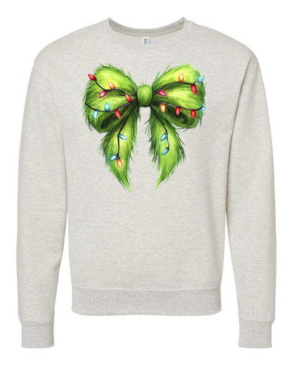 Grinch Bow Sweatshirt