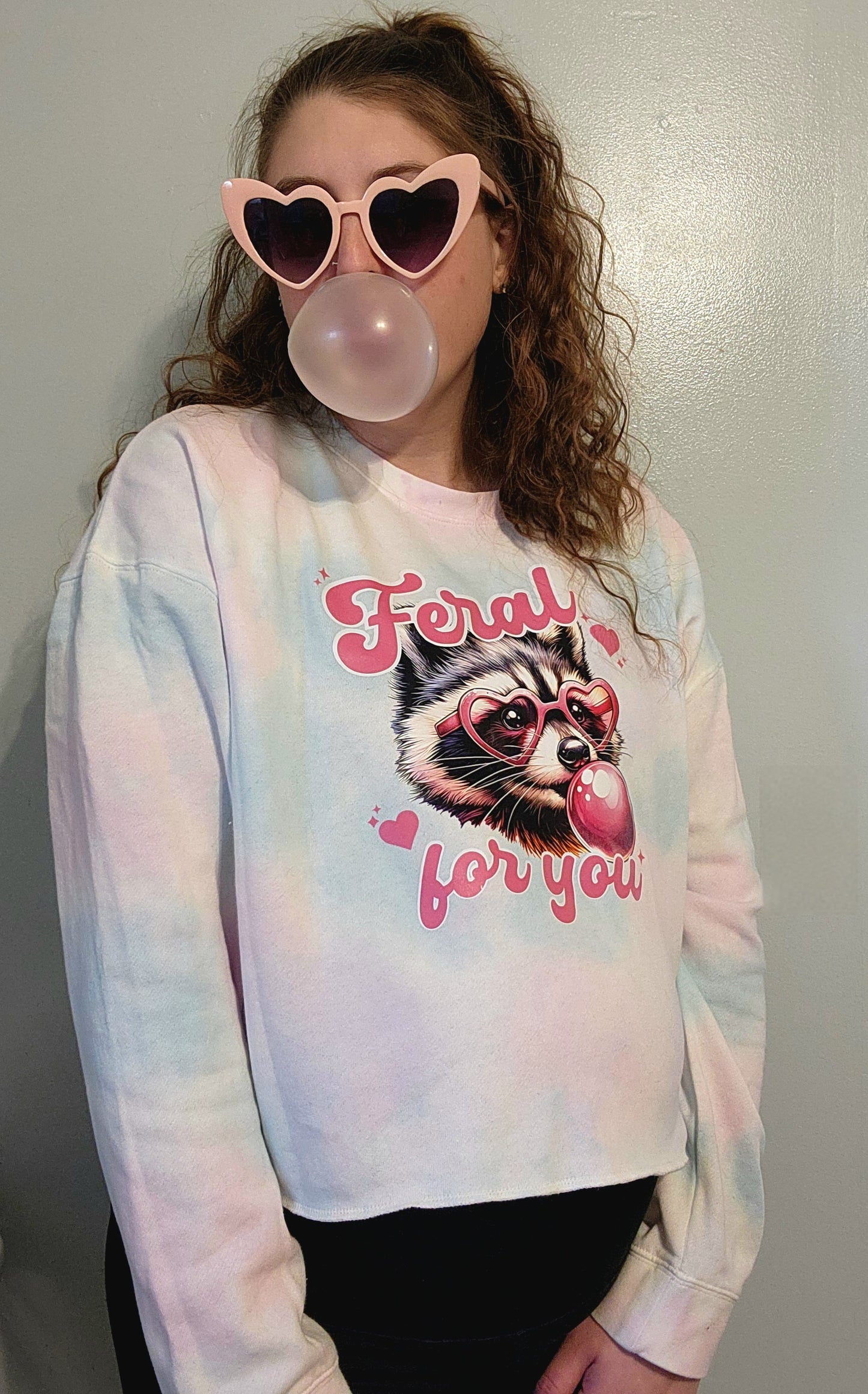 Feral for You Crop Sweatshirt
