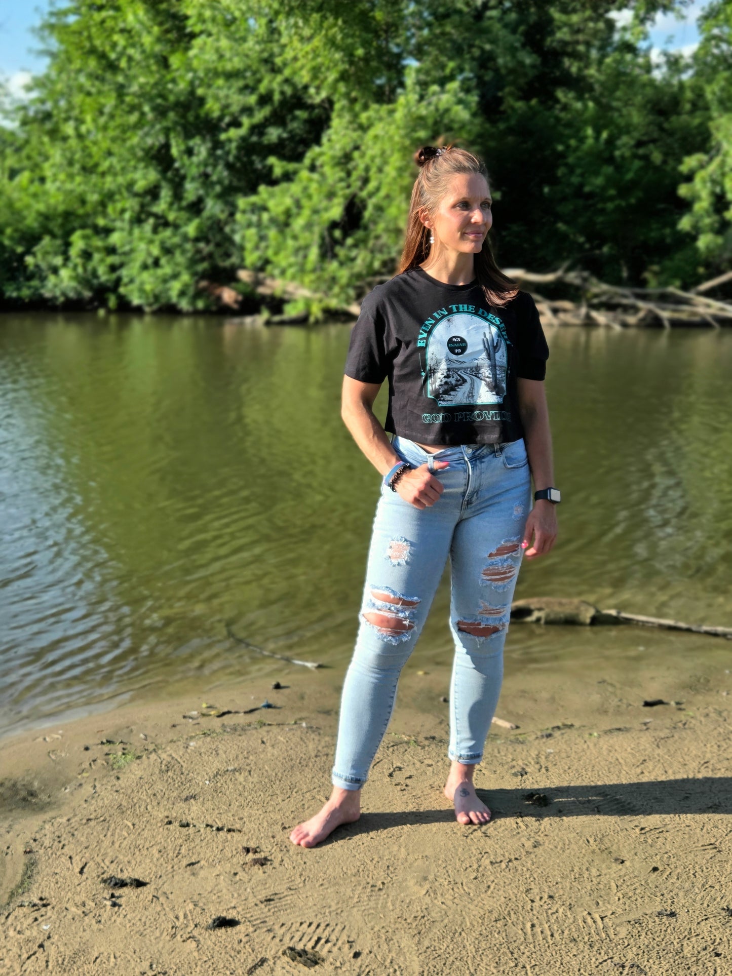 God Provides Crop Tee