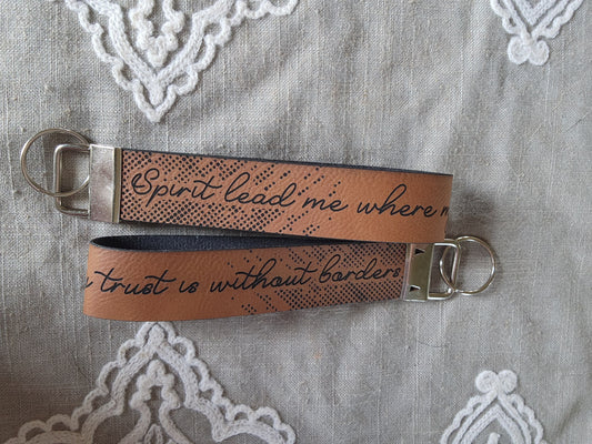 Spirit Lead Me Wristlet Keychain
