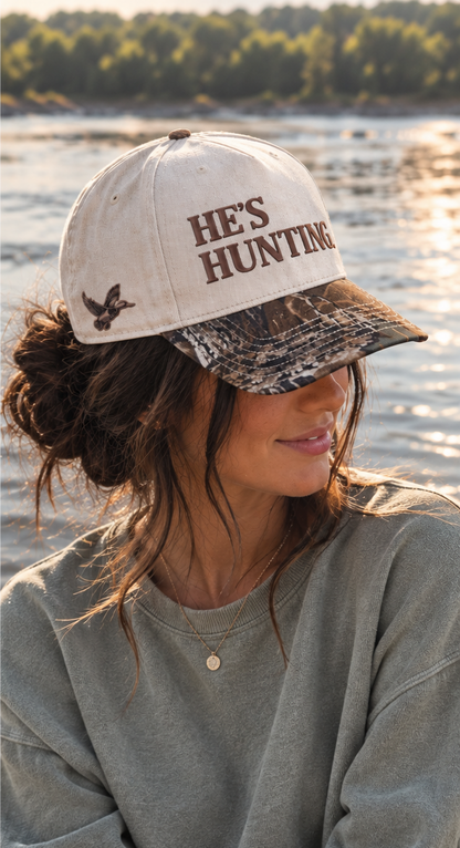 He's Hunting Patch Hat