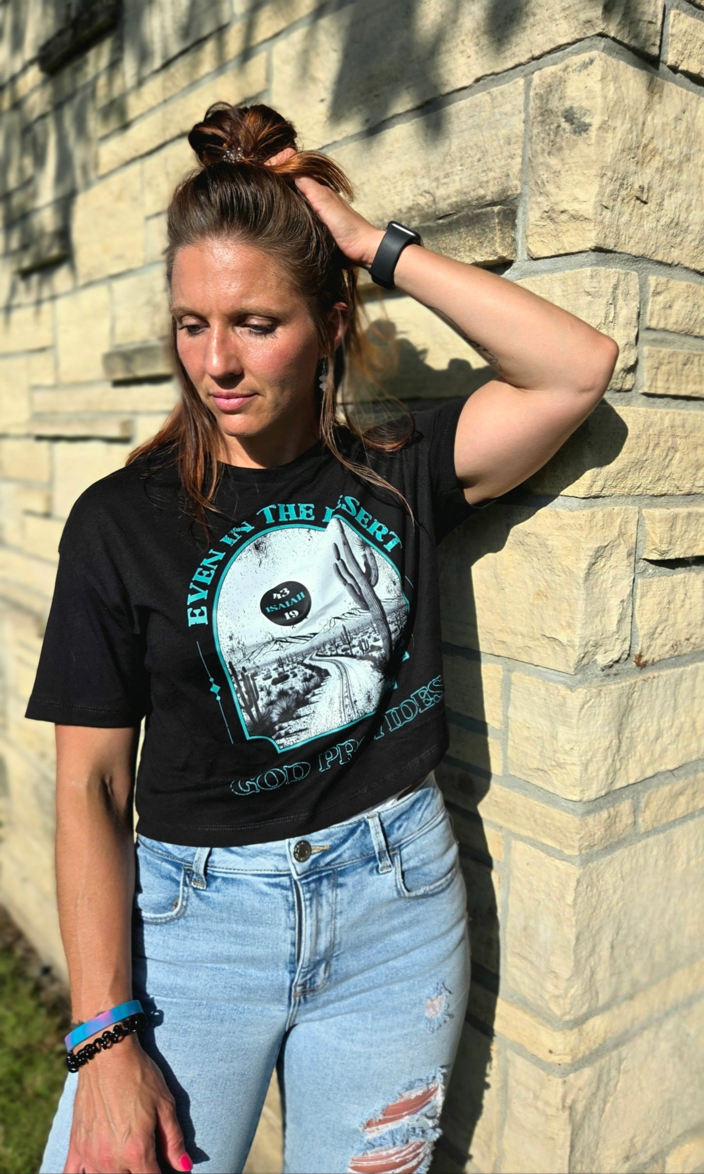 God Provides Crop Tee